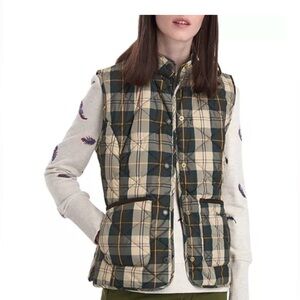Barbour Hartan Tartan Gilet, Women’s 10, LN, Quilted Vest